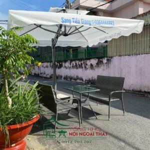 Bàn ghế nhựa giả mây BGNGM-001