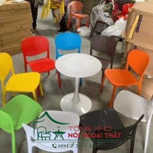 Bàn ghế nhựa BGN-004