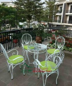Bàn ghế sắt BGS-001