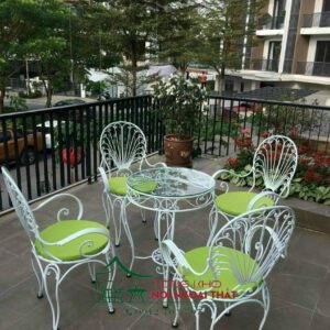 Bàn ghế sắt BGS-001