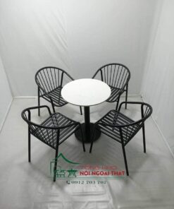 Bàn ghế sắt BGS-002