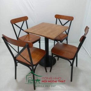 Bàn ghế sắt BGS-003