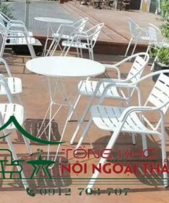 Bàn ghế sắt BGS-005
