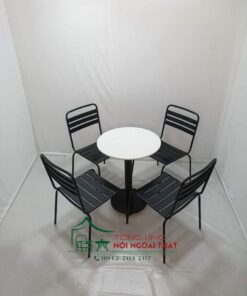 Bàn ghế sắt BGS-006