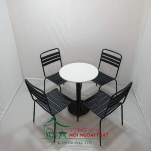 Bàn ghế sắt BGS-006