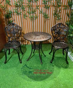 Bàn ghế nhôm đúc XNK-005