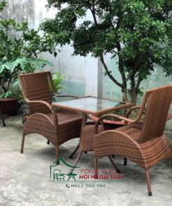 Bàn ghế nhựa giả mây BGNGM-007 3 Bàn ghế nhựa giả mây BGNGM-007 - Ảnh 2