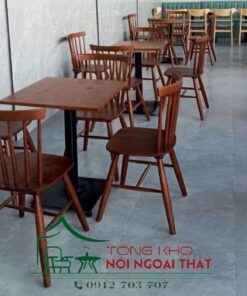 Bàn ghế gỗ BGG-006