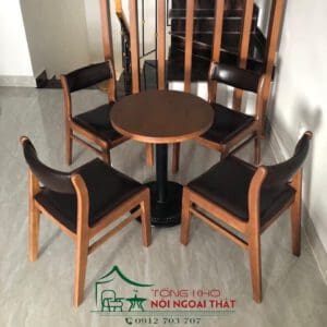 Bàn ghế gỗ BGG-015