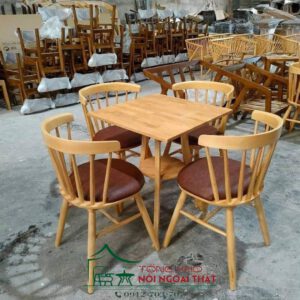 Bàn ghế gỗ BGG-016