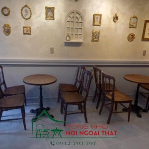 Bàn ghế gỗ BGG-019