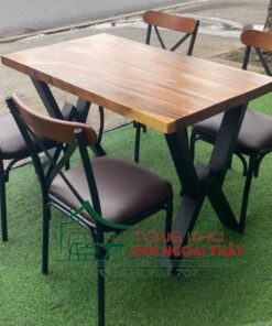 Bàn ghế sắt BGS-019