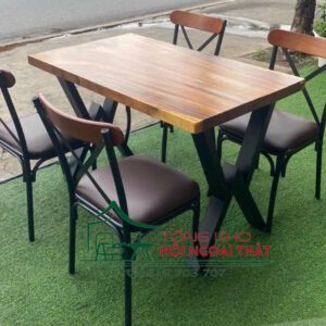 Bàn ghế sắt BGS-019