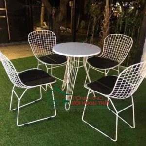 Bàn ghế sắt BGS-014