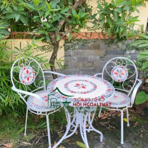 Bàn ghế sắt BGS-015