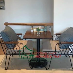 Bàn ghế sắt BGS-020