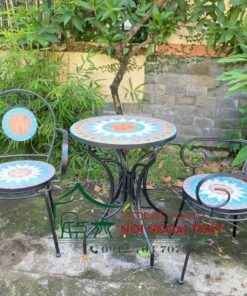 Bàn ghế sắt BGS-016