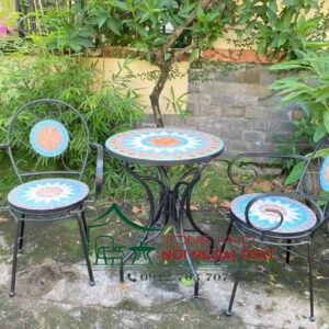 Bàn ghế sắt BGS-016