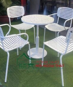 Bàn ghế sắt BGS-017