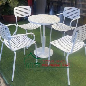 Bàn ghế sắt BGS-017