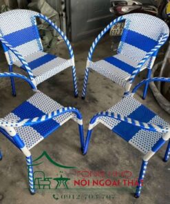 Bàn ghế nhựa giả mây BGNGM-011 - Ảnh 2