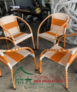Bàn ghế nhựa giả mây BGNGM-011 - Ảnh 3