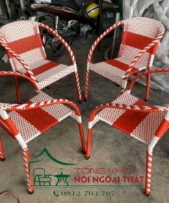 Bàn ghế nhựa giả mây BGNGM-011 - Ảnh 4