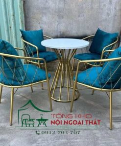 Bàn ghế sắt BGS-025