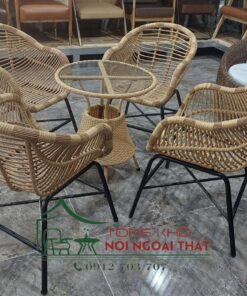 Bàn ghế nhựa giả mây BGNGM-016 3 Bàn ghế nhựa giả mây BGNGM-016 - Ảnh 2