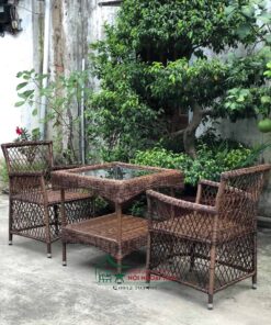 Bàn ghế nhựa giả mây - BGNGM017 5 Bàn ghế nhựa giả mây - BGNGM017 - Ảnh 3