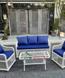 Bàn ghế nhựa giả mây BGNGM25 - Ảnh 2
