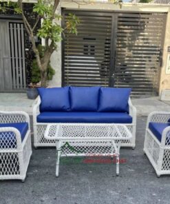 Bàn ghế nhựa giả mây BGNGM25