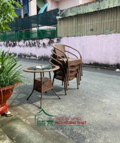 Bàn ghế nhựa giả mây - BGNGM024 7 Bàn ghế nhựa giả mây - BGNGM024 - Ảnh 4