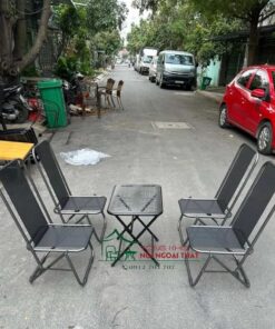 Bàn ghế sắt xếp 01 3 Bàn ghế sắt xếp 01 - Ảnh 2