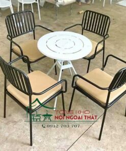 Bàn ghế sắt - BGS027 3 Bàn ghế sắt - BGS027 - Ảnh 2