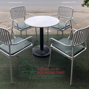 Bàn ghế sắt - BGS027