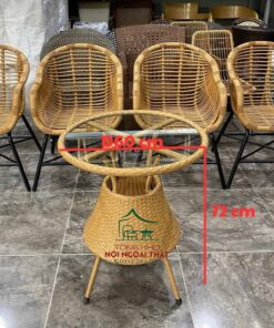 Bàn Ghế Nhựa Giả Mây - BGNGM31 7 Bàn Ghế Nhựa Giả Mây - BGNGM31 - Ảnh 4
