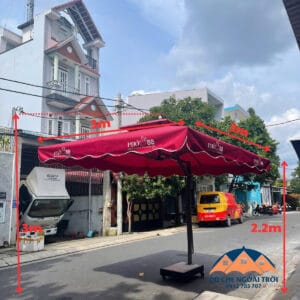 Dù lệch tâm vuông 3x3m