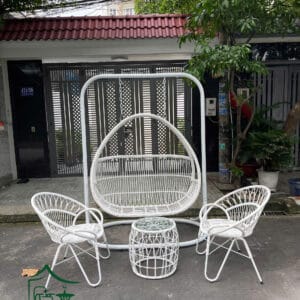 Combo xích đu - bàn ghế thư giản XDBGTG09