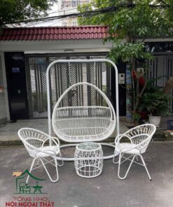 Combo xích đu - bàn ghế thư giản XDBGTG09