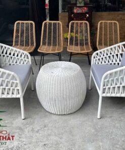 Sofa đan sợi nhựa giả mây SFCF19