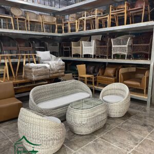 Sofa cafe đan sợi nhựa giả mây - SFCF20