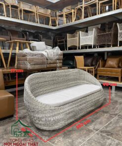 Sofa cafe đan sợi nhựa giả mây - SFCF20 6 Sofa cafe đan sợi nhựa giả mây - SFCF20 - Ảnh 3