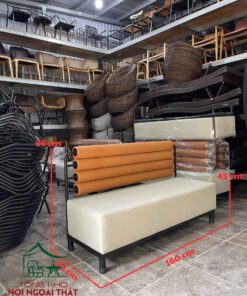 Sofa cafe sắt bọc nệm - SCF21
