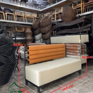 Sofa cafe sắt bọc nệm - SCF21