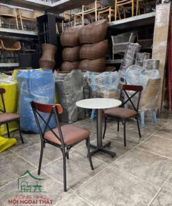 Bàn ghế cafe sân vườn giá rẻ - BGCFSV17 - Ảnh 2