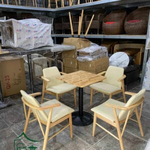 Bàn ghế cafe trà sữa - BGCF38