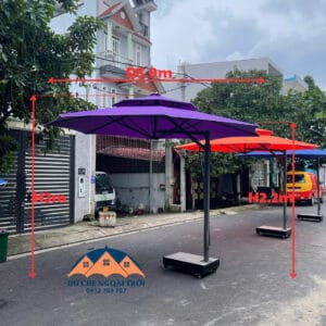 Dù che lệch tâm tròn đường kính 3.9m