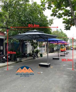 Dù che lệch tâm tròn đường kính 3.9m - Ảnh 2