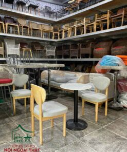 Bàn ghế cafe gỗ bọc nệm BGCF44 4 Bàn ghế cafe gỗ bọc nệm BGCF44 - Ảnh 2